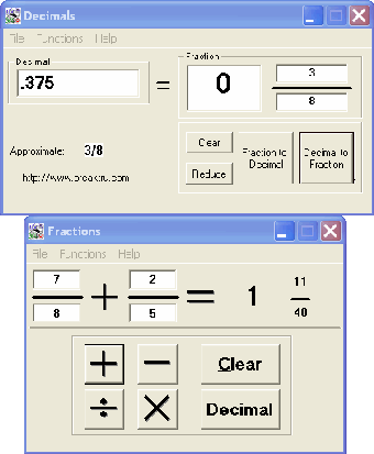 Image 0 for Fractions n Decimals