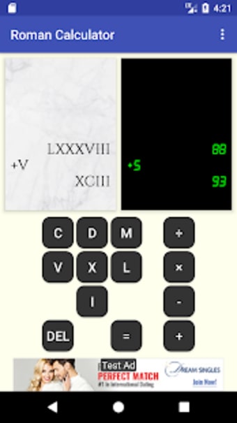 Image 0 for Roman Numeral Calculator