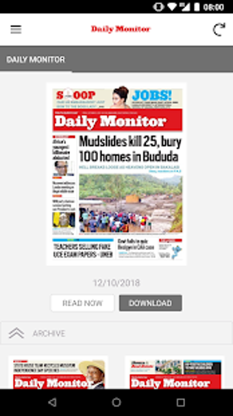 Image 0 for Daily Monitor Epaper
