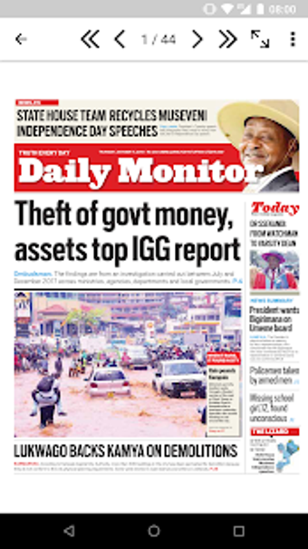 Image 1 for Daily Monitor Epaper