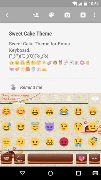 Image 0 for Sweet Cake EmojiKeyboard …