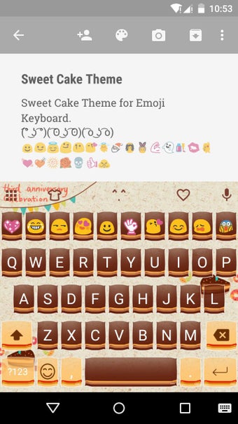 Image 1 for Sweet Cake EmojiKeyboard …