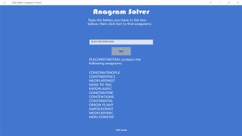Image 0 for Chris Mart's Anagram Solv…