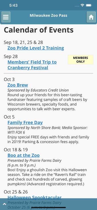 Image 0 for Milwaukee Zoo Pass App
