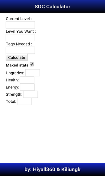 Imagen 1 para SOC Calculator