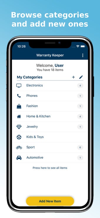 Image 0 for Warranty Keeper App