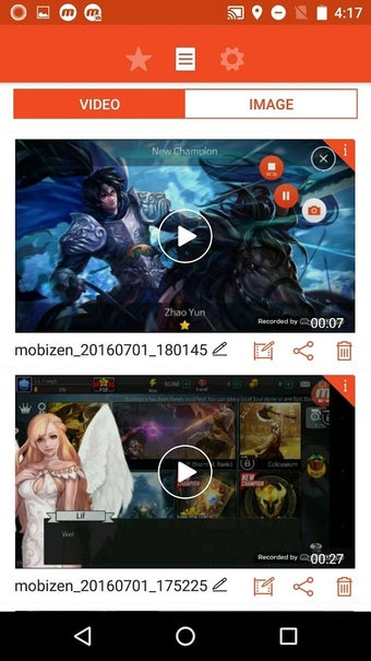 Imagen 1 para Mobizen Screen Recorder f…