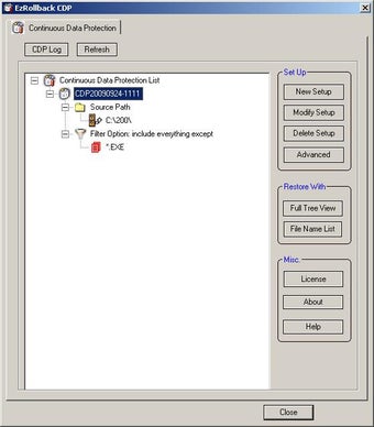 Image 0 for EzRollback CDP