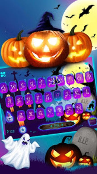 Imagen 1 para Halloween Pumpkin Keyboar…