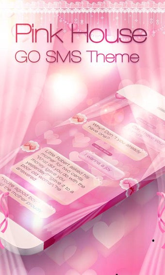 Imagen 1 para GO SMS PRO PINK HOUSE THE…