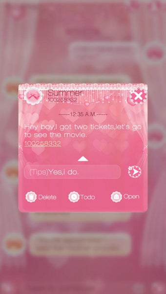 Image 0 for GO SMS PRO PINK HOUSE THE…