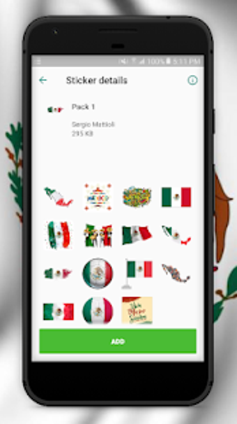Image 2 for Mexico Stickers For Whats…