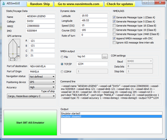 Image 0 for SNT AIS Emulator