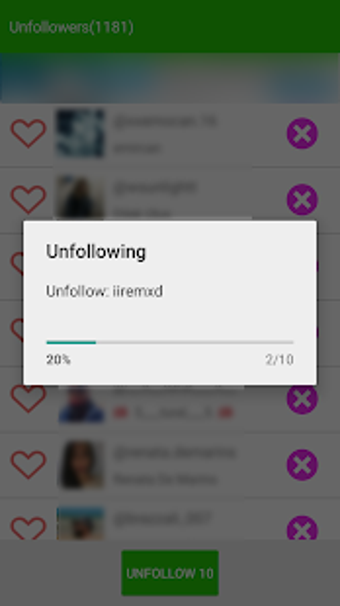 Image 1 for Unfollowers from Instagra…