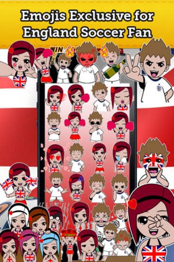 Image 0 for Emoji England Soccer Fan …