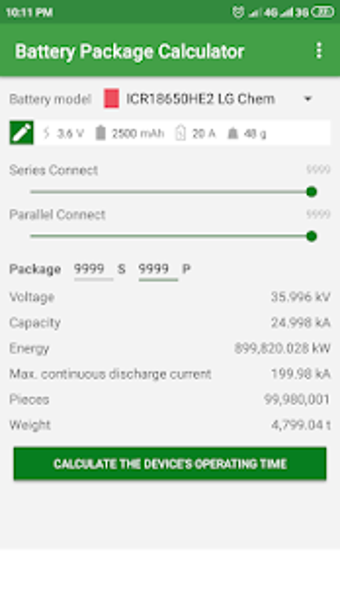 Imagen 2 para Battery Pack Calculator -…