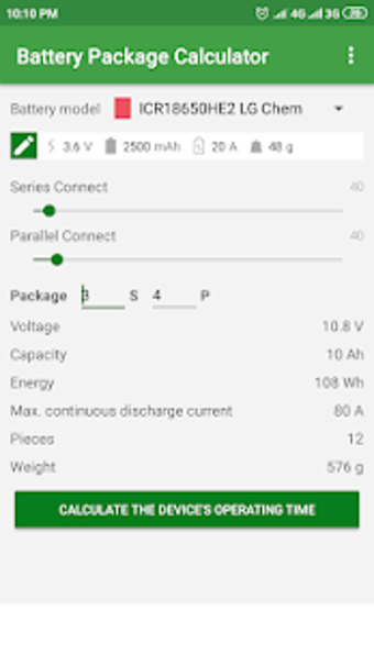 Image 0 for Battery Pack Calculator -…