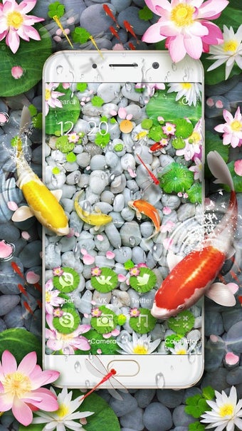 Imagen 0 para Lively Koi Fish 3D Theme