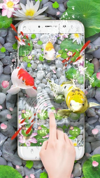 Imagen 2 para Lively Koi Fish 3D Theme
