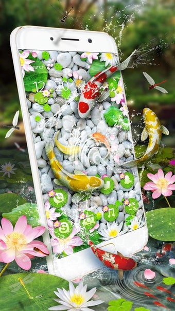 Imagen 1 para Lively Koi Fish 3D Theme