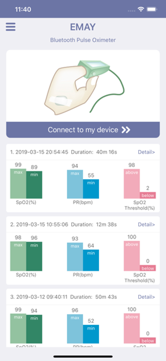 Image 2 for EMAY Bluetooth Pulse Oxim…