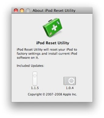 Image 0 for Apple iPod Reset Utility