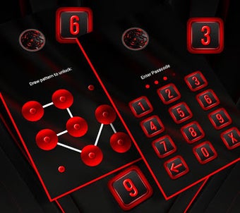 Image 1 for Red Black Launcher Theme