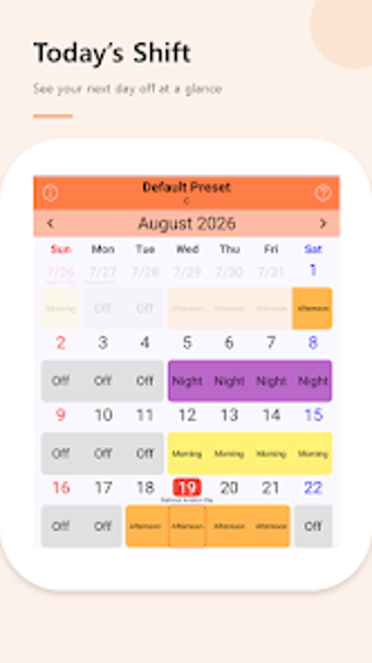 Image 0 for GyoDal: Shift Calendar Pl…