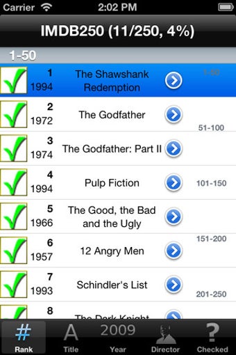 Image 1 for Greatest Movies Checklist