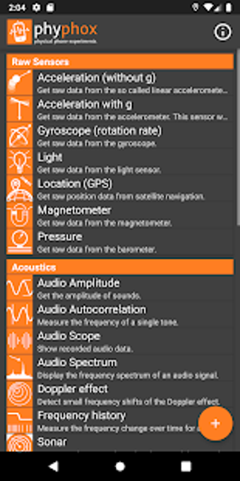 Image 1 for phyphox