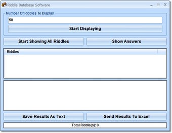 Image 0 for Riddle Database Software