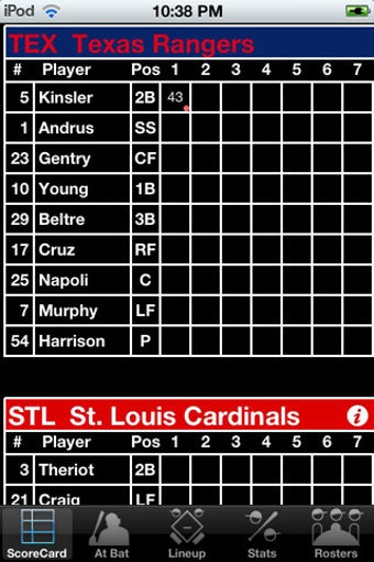 Image 0 for ScorePAD Baseball Free