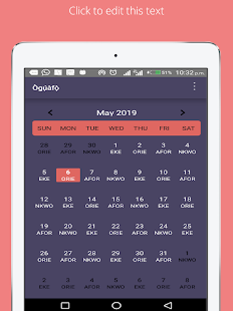 Image 0 for Oguafo - Igbo Calendar Ap…