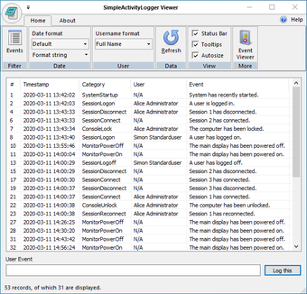 Image 0 for SimpleActivityLogger