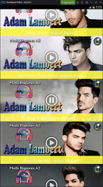 Image 1 for Adam Lambert Top Ringtone…