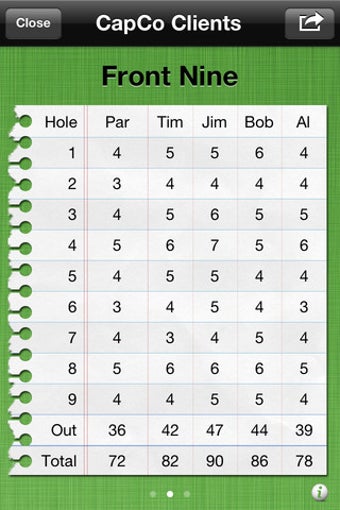 Image 1 for Birdies Free: Golf Scorec…