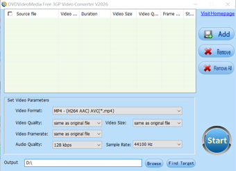 Imagen 0 para DVDVideoMedia Free 3GP Vi…