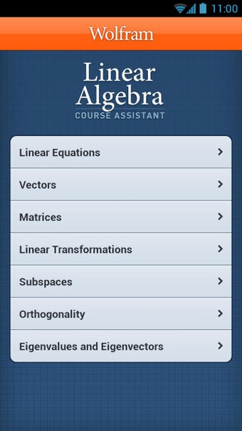 Imagen 0 para Linear Algebra Course App