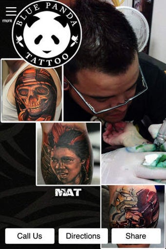 Image 0 for Blue Panda Tattoo