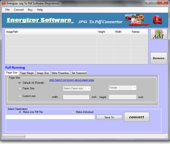 Image 0 for JPG to PDF Software