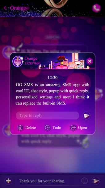 Image 2 for GO SMS PRO LOST CITY THEM…