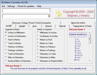 Imagen 0 para Metric Converter