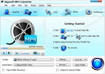 Image 0 for Bigasoft MP4 Converter