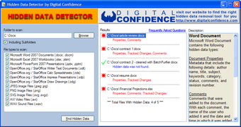 Image 0 for Hidden Data Detector