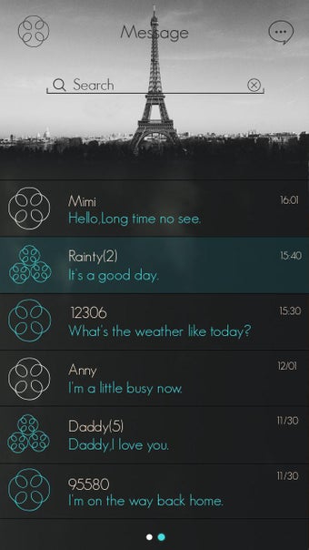Image 0 for GO SMS FLYING THEME