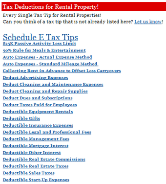 Image 0 for Real Estate Tax Tips