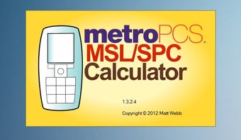 Image 0 for MetroPCS MSL/SPC Calculat…