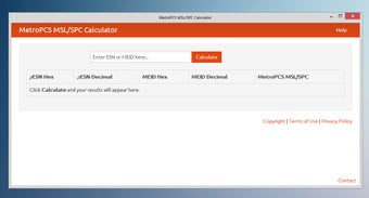 Image 1 for MetroPCS MSL/SPC Calculat…