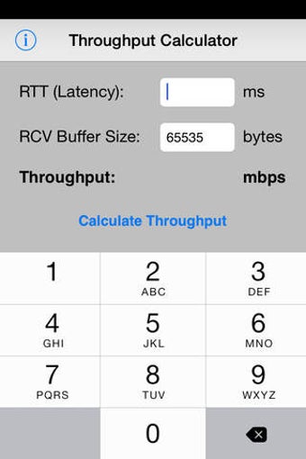 Imagen 0 para Throughput Calculator