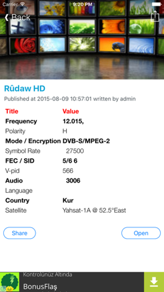 Image 0 for Kurdish TV Channels Sat I…